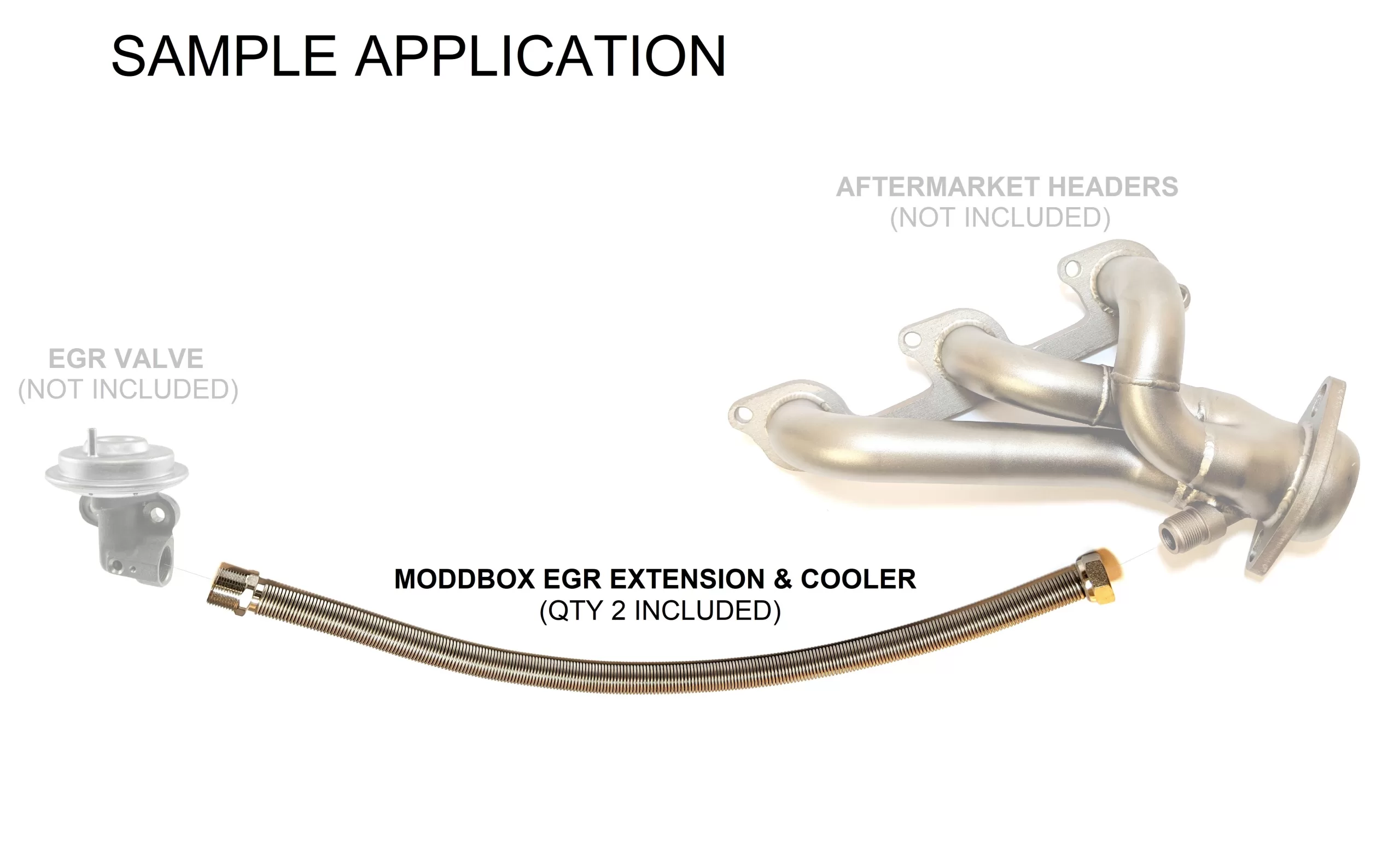 Flexible Stainless EGR Extension & Cooler - Image 2